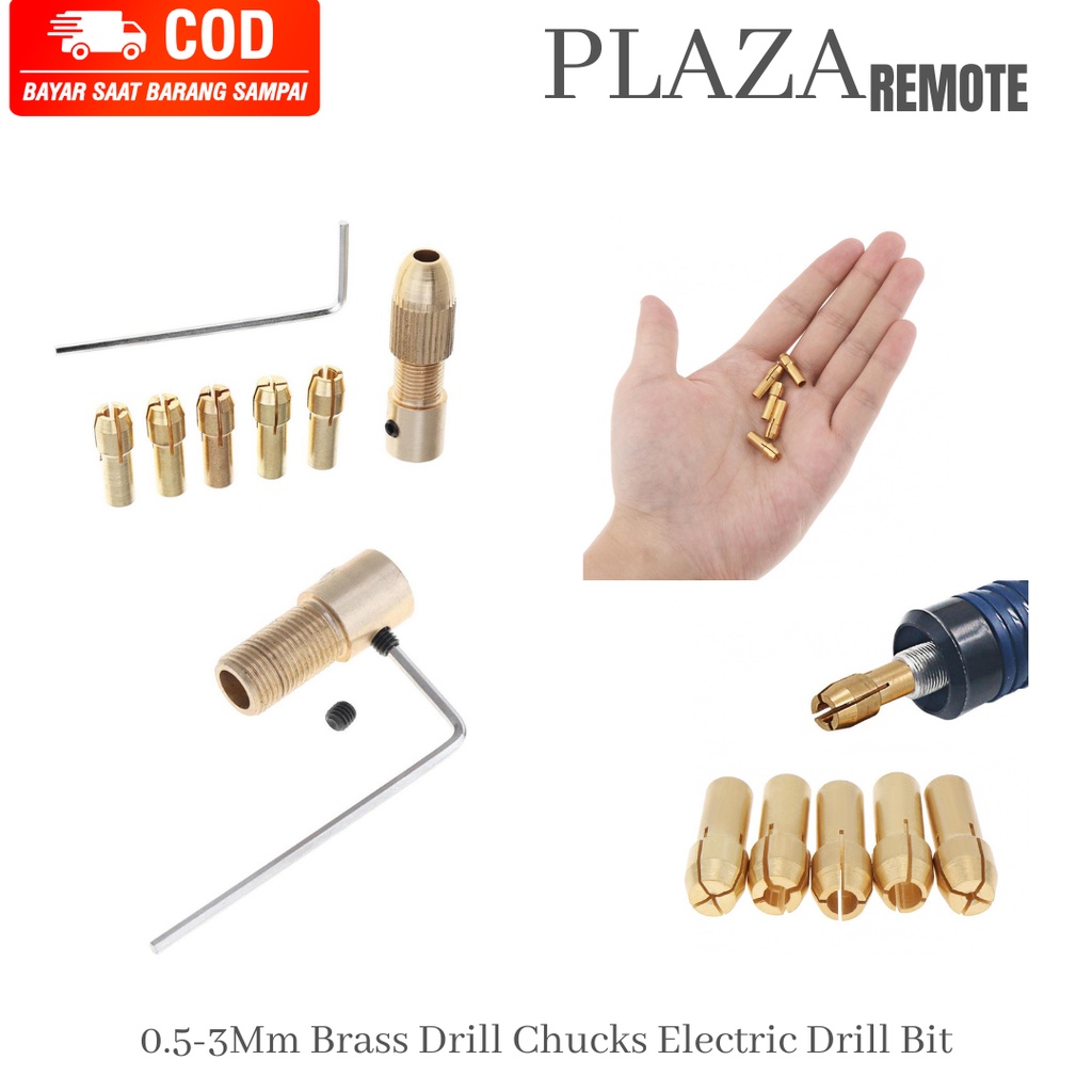 Mini Bor Chuck 0.5-3.0 Mm 1set 7pc Dremel Bor Clamp