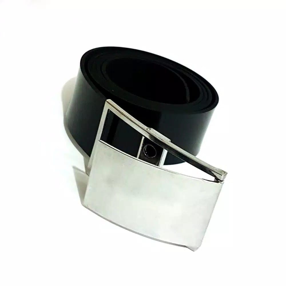 IKAT PINGGANG PRIA SILET HITAM POLOS STAINLEES BERKUALITAS BDT+FIBER JAVARINO