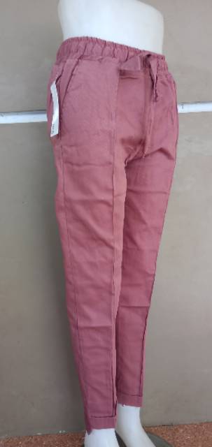 CELANA BAGGY PANT KOLOR PINGGANG, CELANA BAGGYPANTS, BAGGY PANT, CELANA BAHAN, CELANA KATUN WANITA,