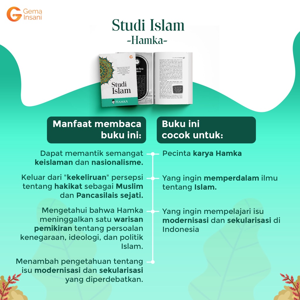 Buku Studi Islam - Buya Hamka - Gema Insani 100% Original