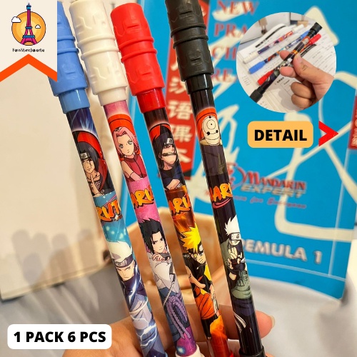 

Pulpen Gel Pen Magnet Putar Naruto Family Paket 6 Pcs Pen Gel Karakter Anime Terbaru Spinning Pen Gel Import Funny Fancy Stuff Best Gift Stationery For School Alat Tulis Kantor Sekolah Ready Grosir Kado Ulang Tahun READY COD