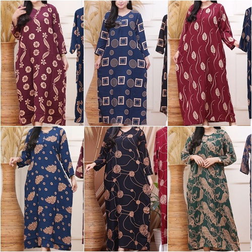 Daster Lengan Panjang l Muat Jumbo l LD 105 cm l LD 110 cm l Busui Friendly l Daster Andin l Daster 