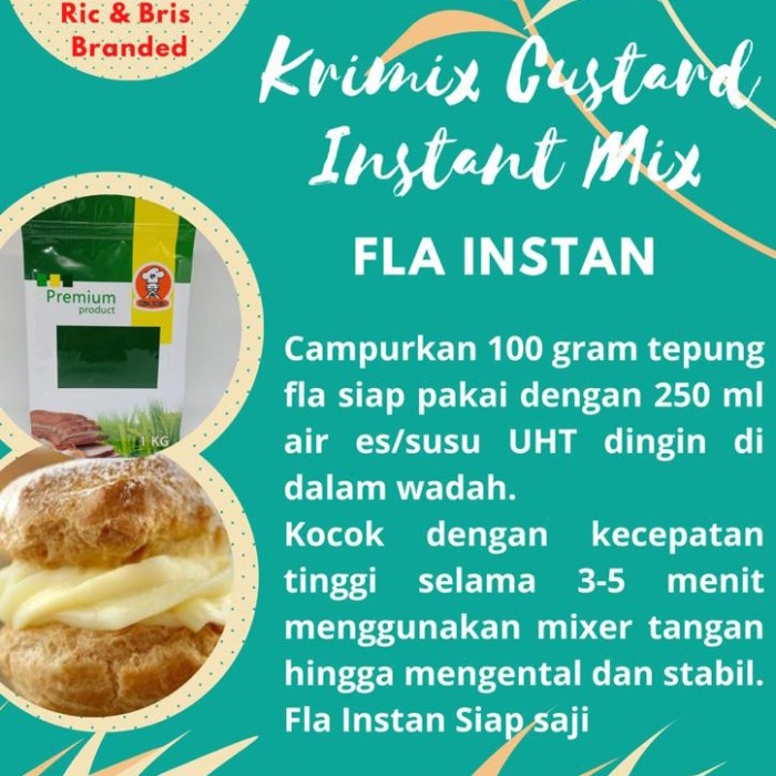 

BISA COD Krimix Instant Custard @1kg / Tepung Fla Instant