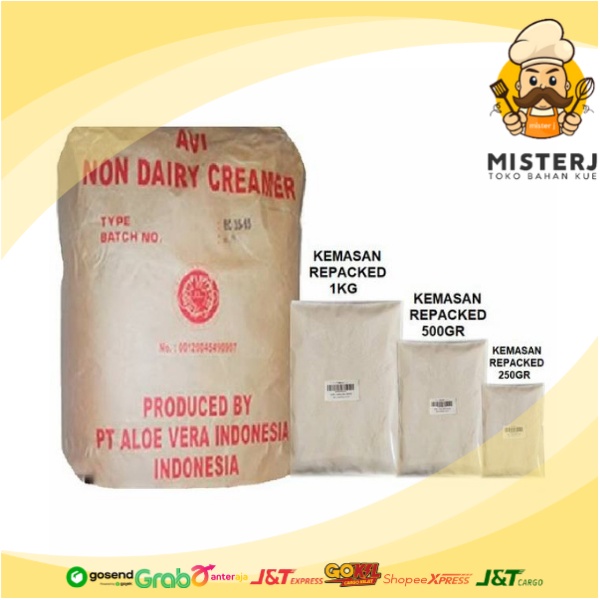 Jual Avi Non Dairy Creamer Powder Creamer Bubuk Tanpa Gula Avi Kemasan Repack 250 Gram 500 2134