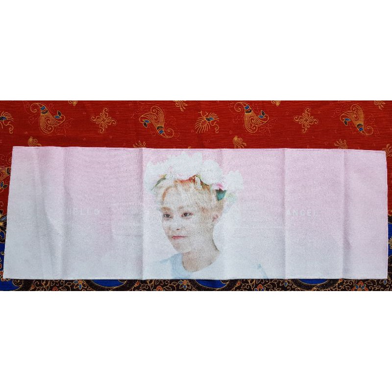 Official slogan fansite korea xiumin exo free pouch glow in the dark