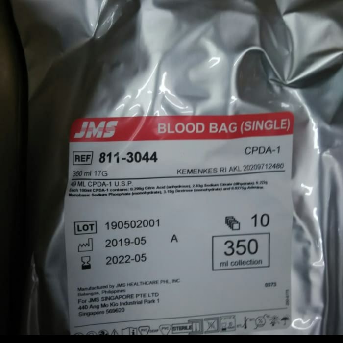 

✨ BISA COD ✨ Kantong darah blood bag single 350