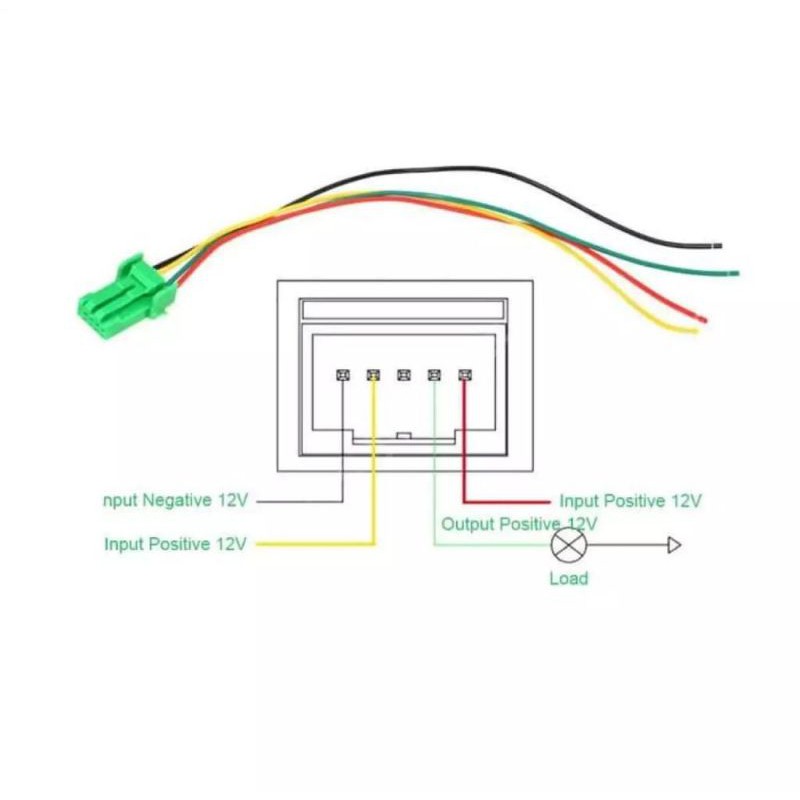 Saklar / Switch Lampu Foglamp Tembak Mobil Model On Off Tekan Universal Dengan Led Komplit Socket &amp; Kabel