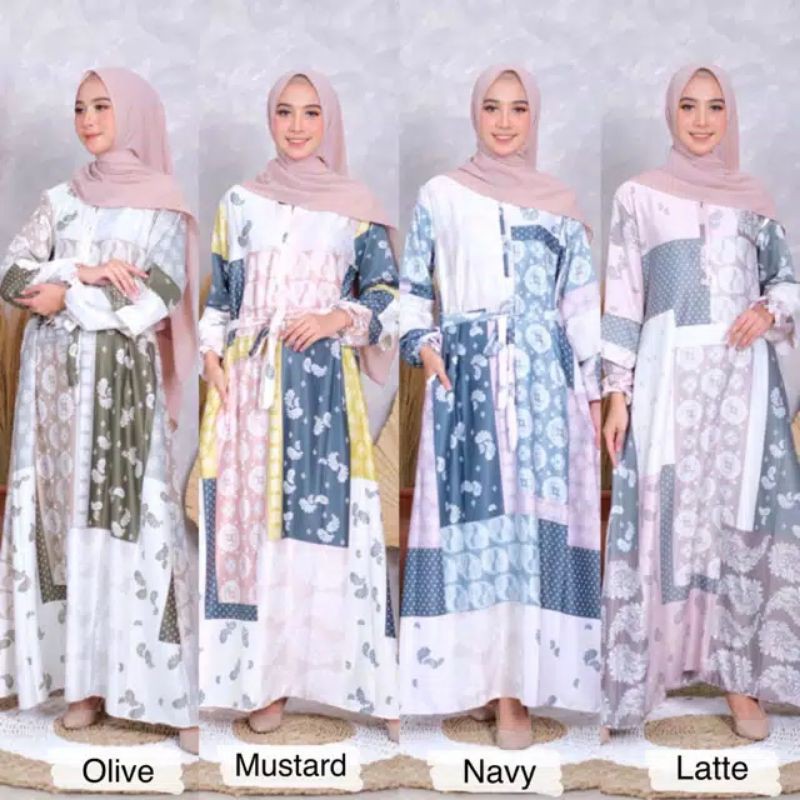LAMBARAN DRESS - ARMANI SILK PREMIUM
