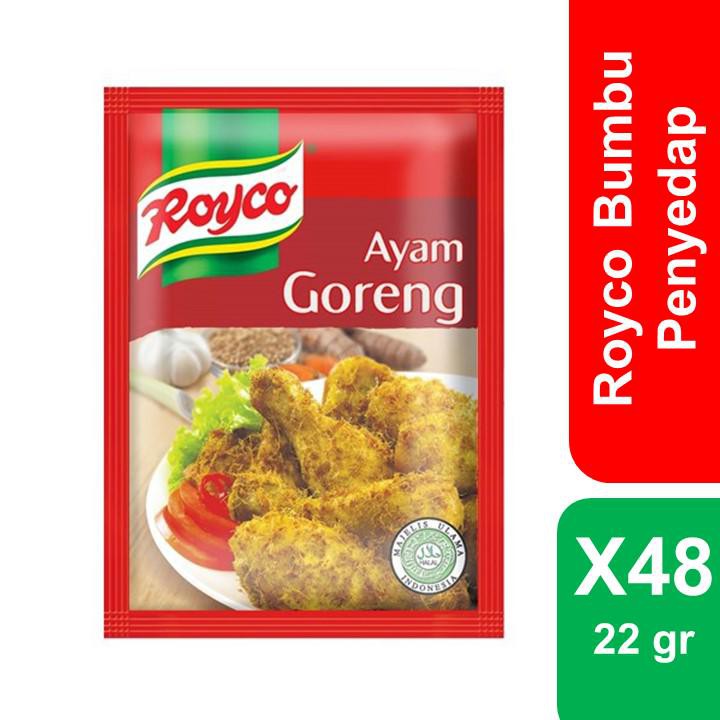 

Royco Bumbu Penyedap Makanan Rasa Ayam Goreng 22g x 48 Pieces (1 Carton)