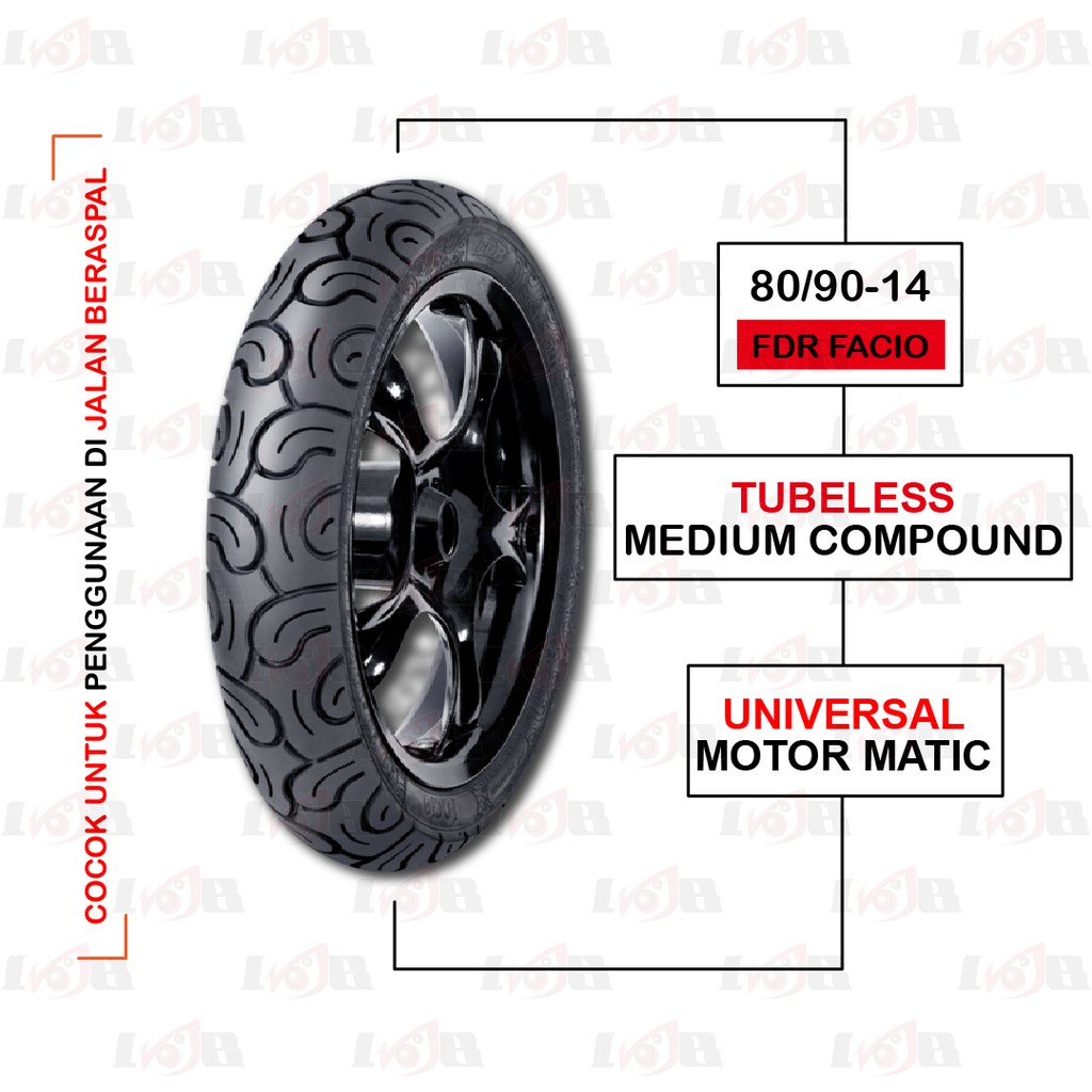 FDR 80/90-14 Facio Ban Motor Matik Tubeless