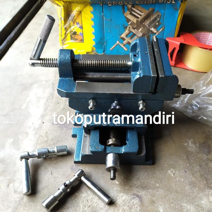 Ragum Silang 4" / Vice cross 4" Ragum slide Cross / Catok Bais Sila