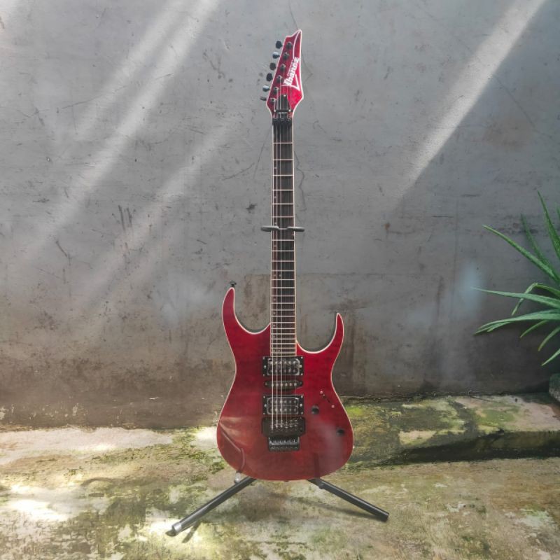 Gitar Elektrik Ibanez Premium custom warna Merah with Tremolo updown cocok untuk Rock Pop dll