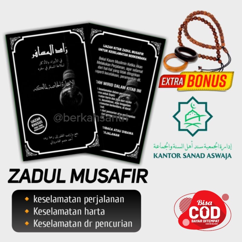 Kitab Zadul Musafir & Ijazahnya Sanad Aswaja
