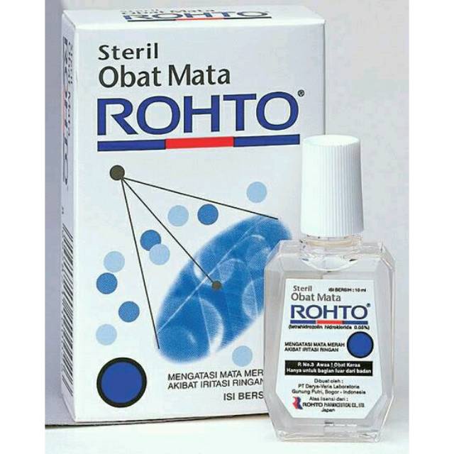 ROHTO STERIL OBAT MATA 7 ML OBAT TETES MATA MERAH IRITASI