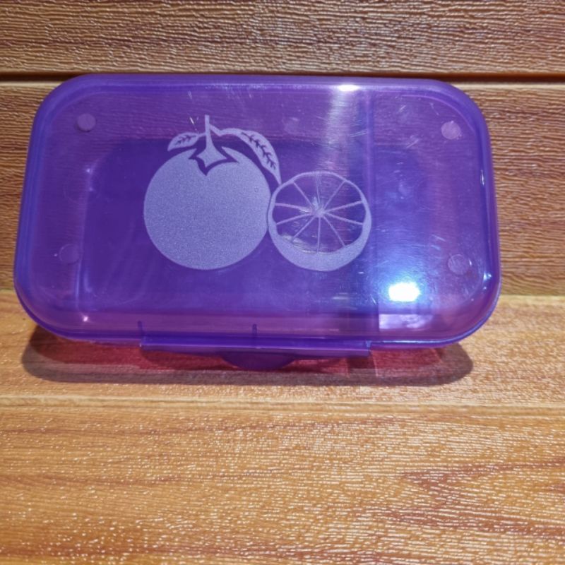 Lunch Box Pamela / Tempat Makan Sekat 2 / Lunch Box Warna Murah / Tempat Bekal