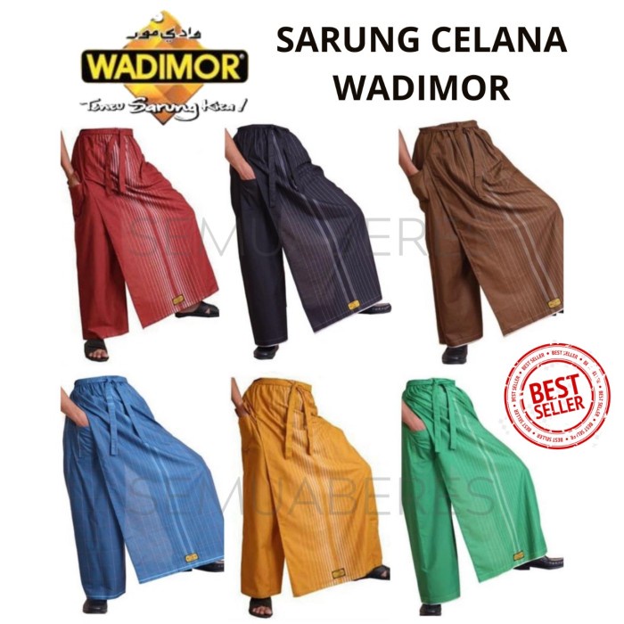 Unik ECERGROSIR Sarung Celana Tenun Wadimor  Cesar Celana Sarung - polos Hijau Tua Murah