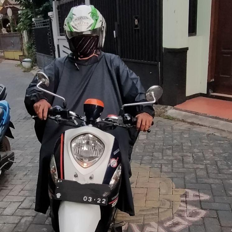 Mantel Hujan Ponco Lengan JWS, Jas Hujan Ponco Waterproof JWS/EDHERTO, Rainbat Taslan JWS/EDHERTO {N