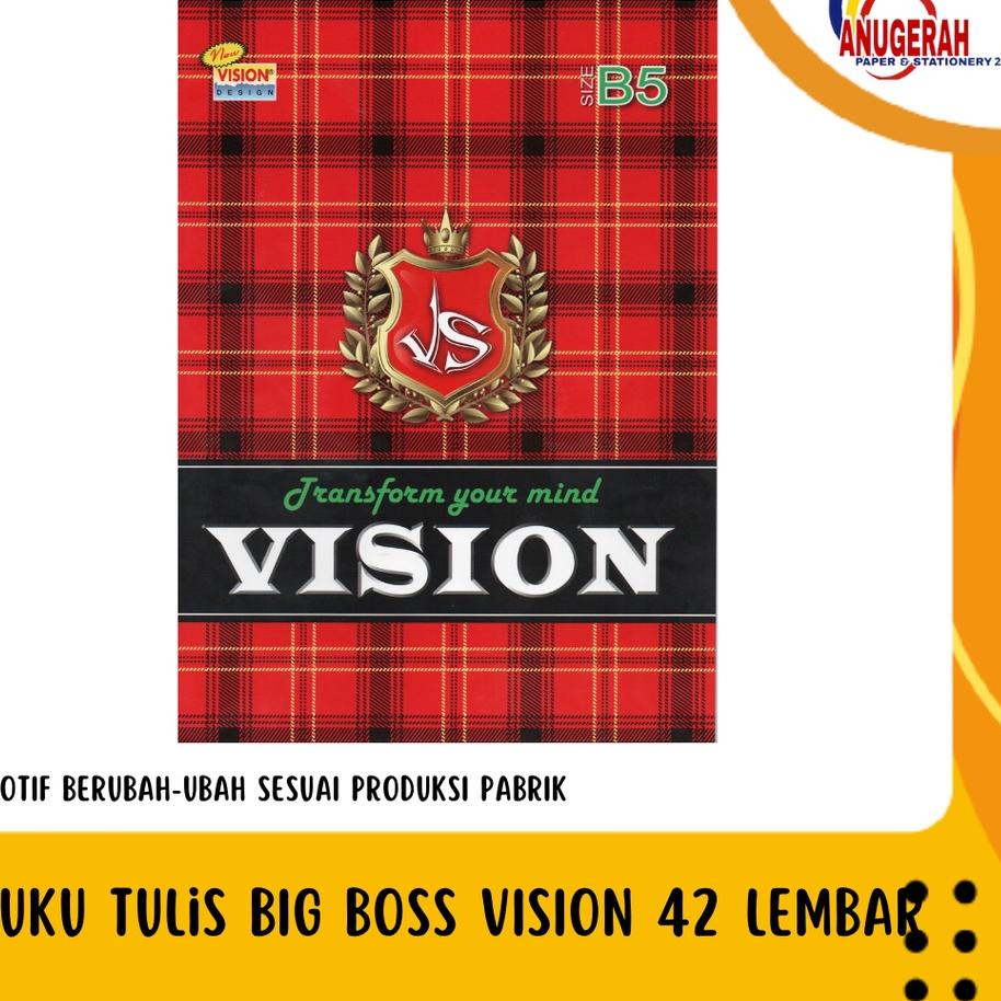 

BUKU TULIS VISION BIG BOSS BOXY 42 LEMBAR PAK ダ