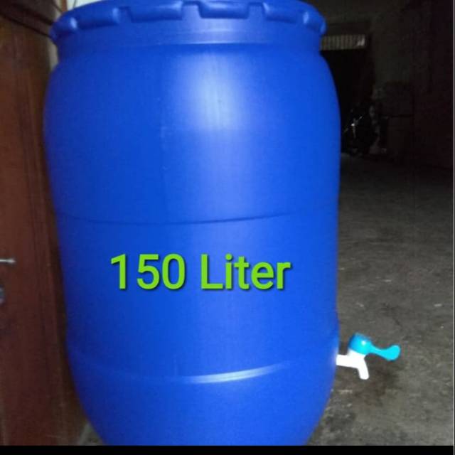 Jual Tong Air 150 Liter Tong Plus Kran Tong Kran Tong Pake Kran Shopee Indonesia 5504