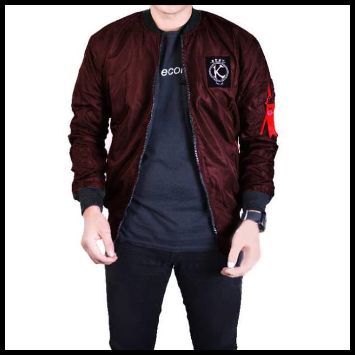 BEST DEAL JAKET BOMBER PRIA KENT FULL PATCH HIJAU GREEN ARMY ORIGINAL 