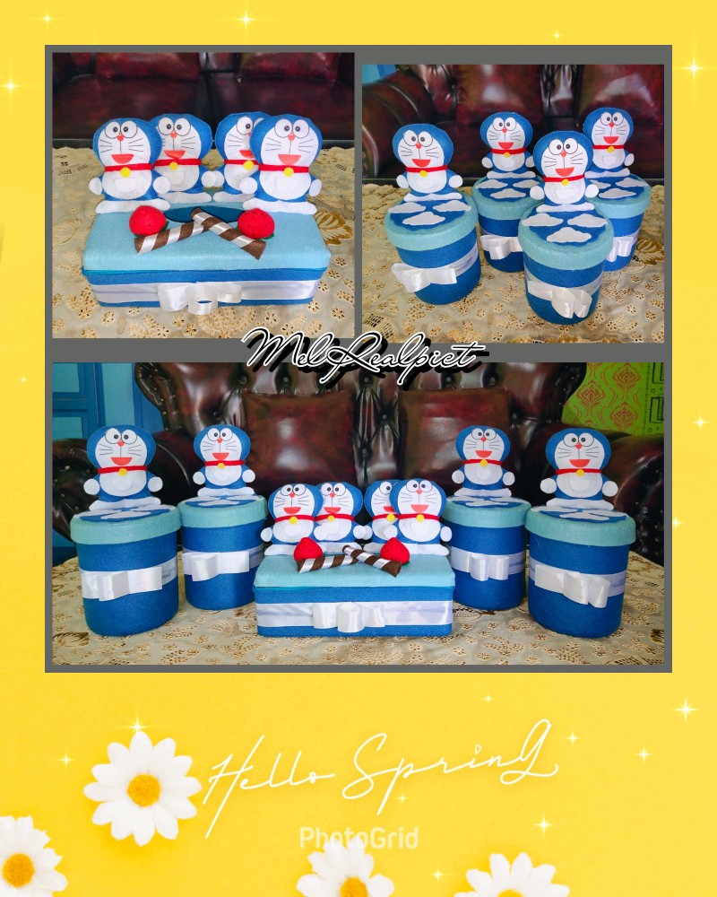 Set Toples Lebaran Hello Kitty Ungu/ Toples Lebaran Murah/ Toples Hias Termurah/ Toples Flanel