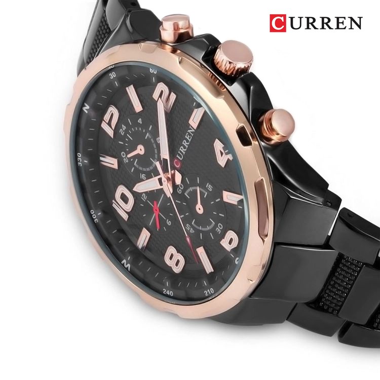 CURREN 8276 Jam Tangan Pria Analog Stainless Steel Chronograph Tidak Aktif WATCHKITE WKOS