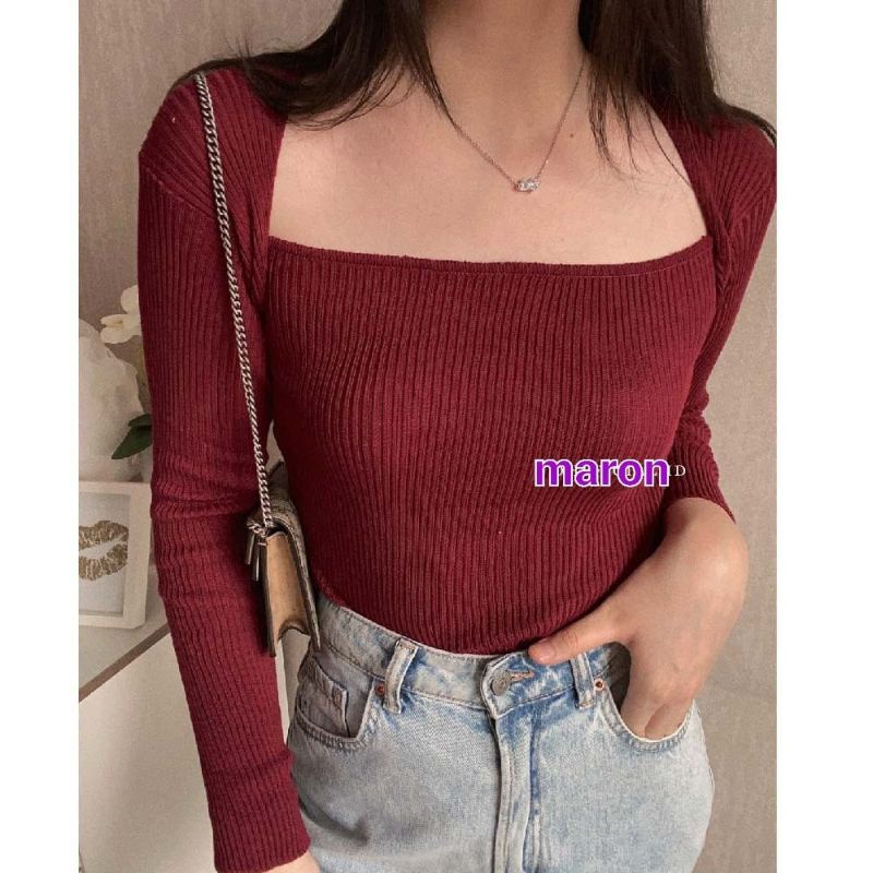 JCZR - Laura Knit Top / Atasan Rajut Wanita Kekinian