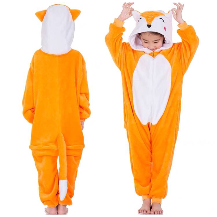 KOSTUM ONESIE FOX RUBAH SERIGALA WOLF PIYAMA BAJU TIDUR COSPLAY ANAK