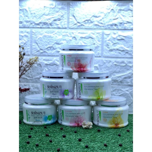 SHINZUI LULUR / SHINZUI BODY SCRUB /SCRUB WHITENING 100%ori