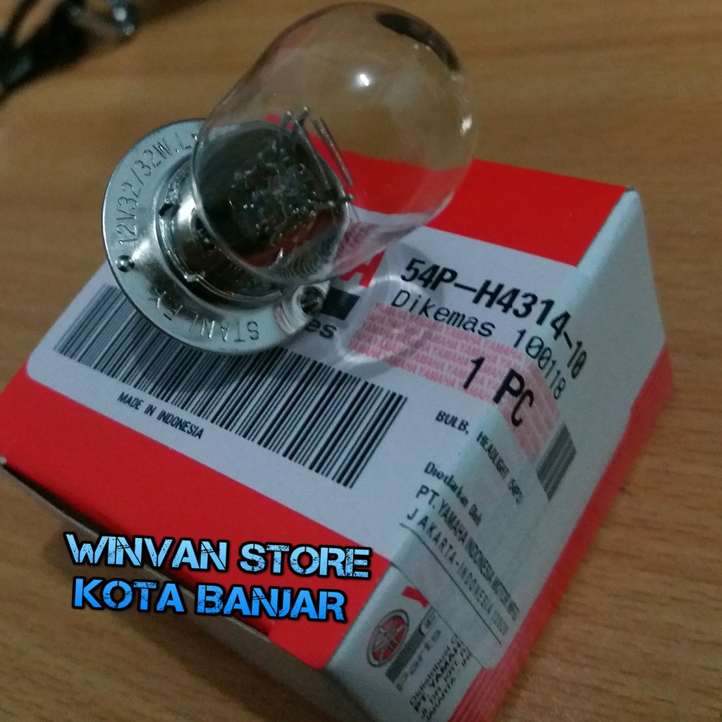 Bohlam Lampu Depan Vega R Mio New Force 1 Jupiter MX Jupiter Z 12 Volt  25 Watt 54P-H4314-10 ORI YGP