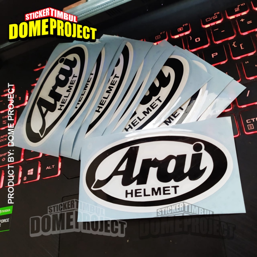 STIKER MOTOR CUTTING LOGO ARAI CUTTING STIKER SATUAN STIKER HELM AKSESORIES HELM AKSESORIS SEPEDA MOTOR