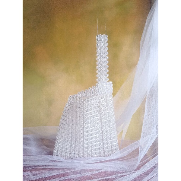 Nona bag / pearl bag / beaded bag / tas manik / tas mote / tas akrilik / tas korea