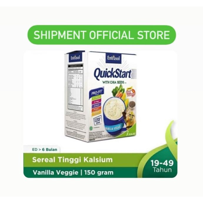 

Promo Awal tahun Entrasol Quick Start Cereal Vanilla Veggie 5X30 G Promo Awal tahun