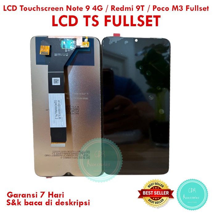 LCD Touchscreen Note 9 4G / Redmi 9T / Poco M3 Fullset