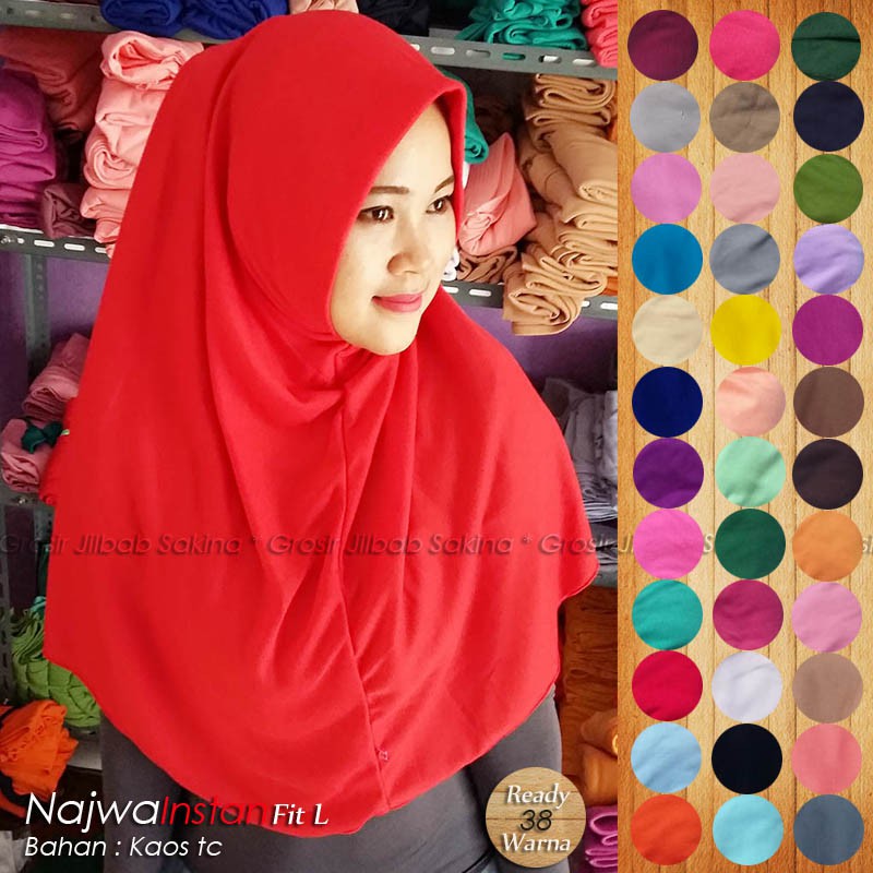  Jilbab  Instan  Najwa Hijab Instan  khimar mini khimar 