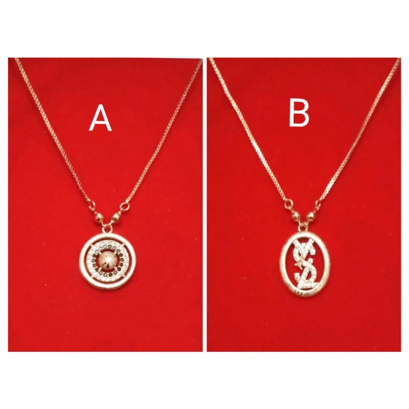 RK66. Kalung xuping wanita lapis emas dgn mata zircon UK 45 cm