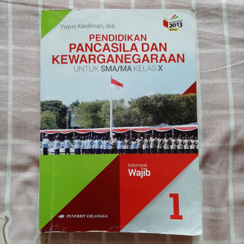 [Preloved] Buku Paket PPKN Kelas 10 Erlangga || PPKN Kelas X || PKN Kelas 10