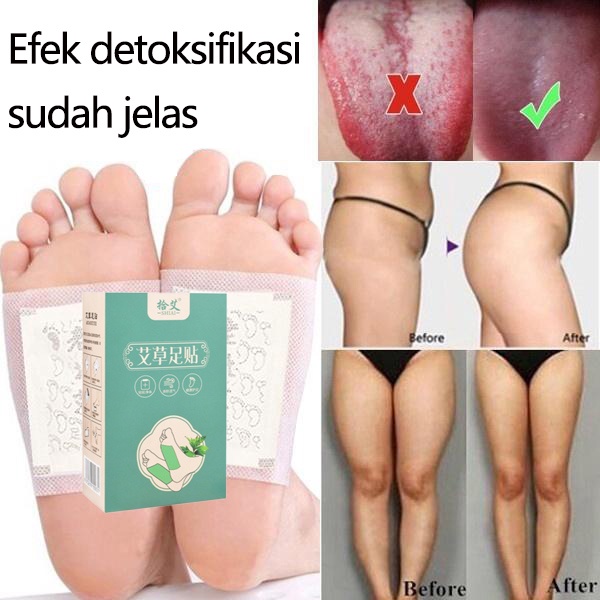 Koyo kaki Detox Foot Patch Wormwood Herbal 50PCS Slimming Relief Kelelahan, Dehumidification, Menenangkan Tidur,Detoksifikasi