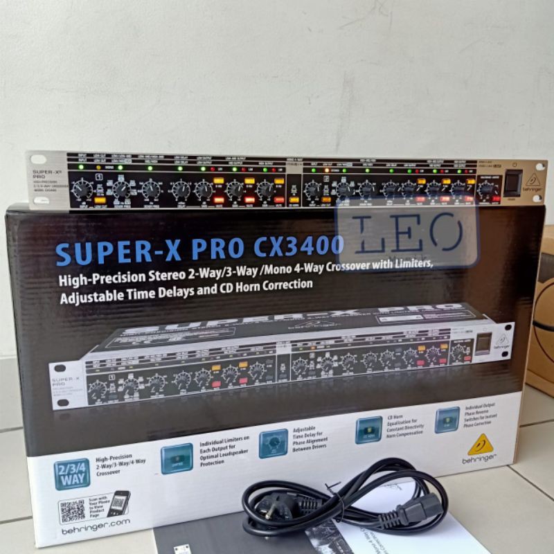 CROSSOVER BEHRINGER CX3400 SUPER X PRO CROSSOVER 4 WAY BEHRINGER 3400
