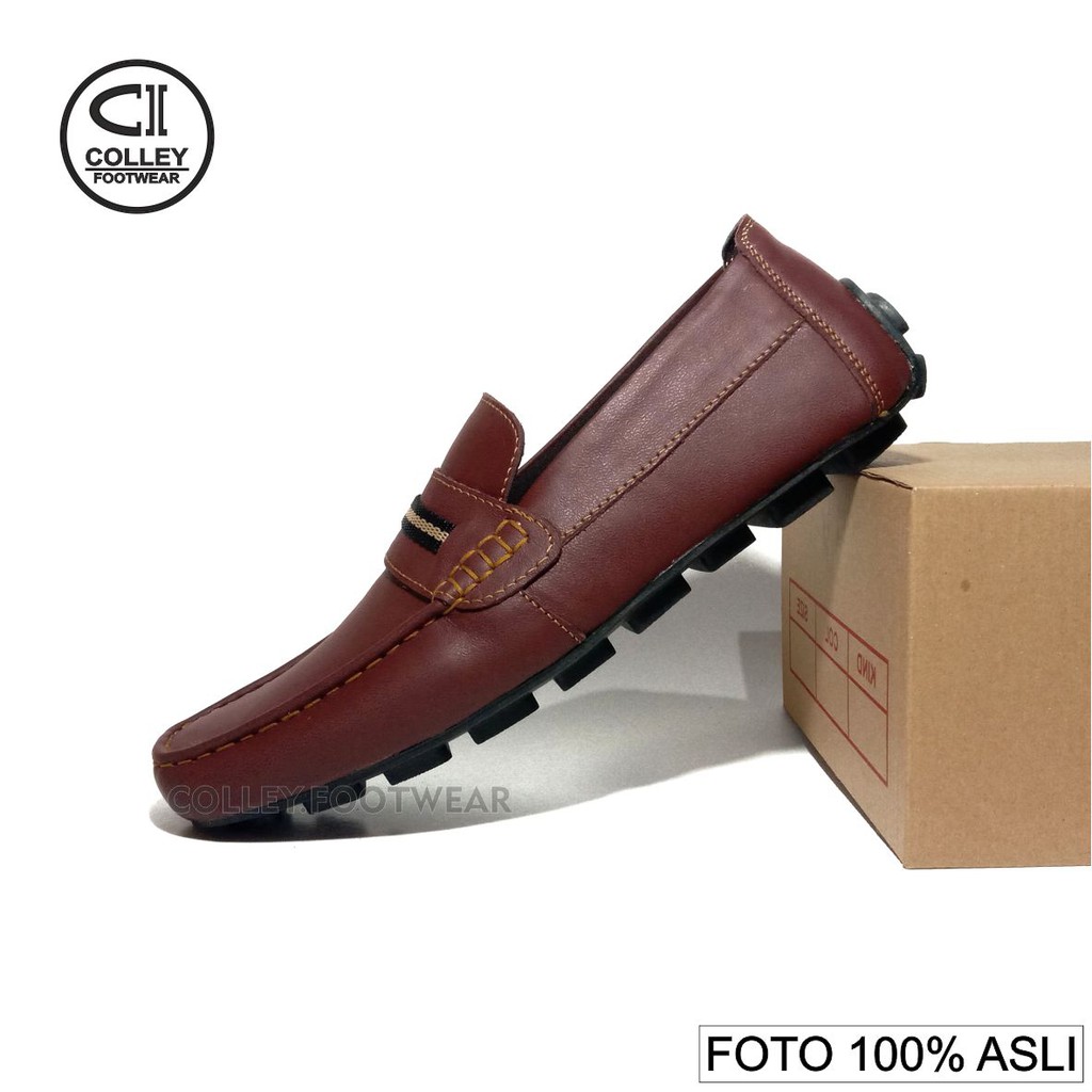 COD - SEPATU PRIA 100% KULIT ASLI / MOCASSIN / LOAFERS / CASUAL LEATHER SHOES CLY-ODL-019