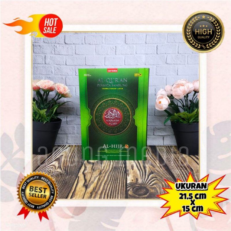 Alquran Al Hijr Perkata Sambung Hardcover Sedang, Alquran Transliterasi Perkata A5, Alquran Terjemah
