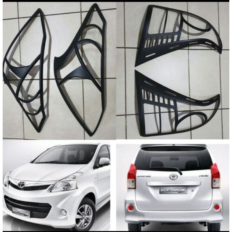 Garnis Lampu Mobil All New Avanza Xenia 2012-2013-2014 Depan Belakang Hitam