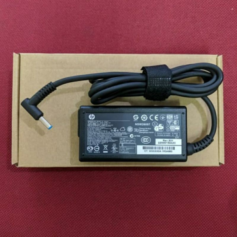 Charger Adaptor Original Laptop Notebook HP 19.5V 2.31A 45W pin biru
