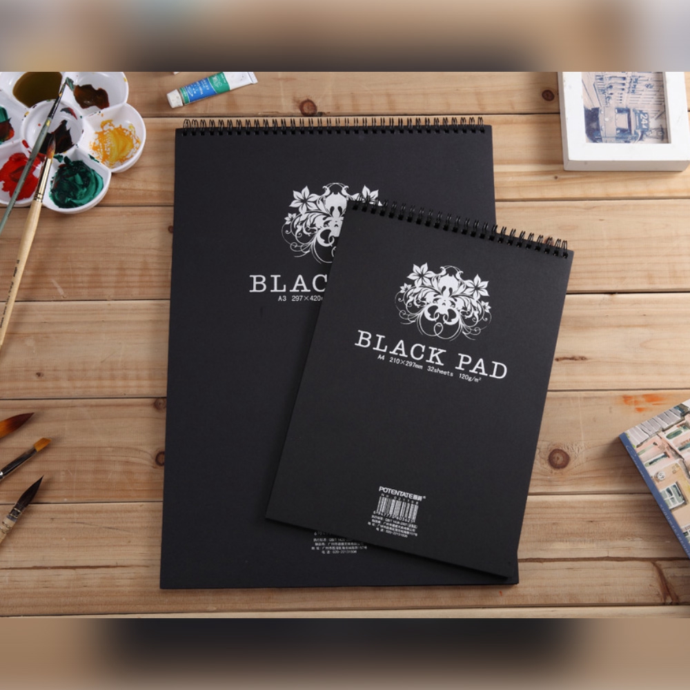 

Potentate Black Paper Wire Sketch Book A5 - 120gsm