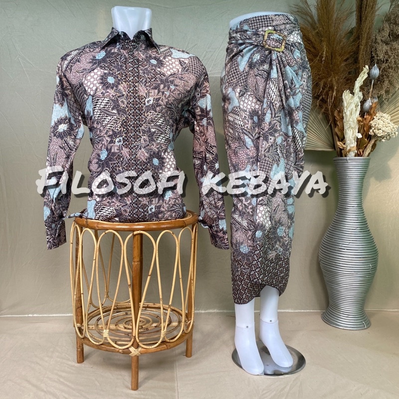 ROK LILIT BATIK COUPLE / BAJU BATIK COUPLE / KAIN LILIT PREMIUM / BATIK SET / BATIK COUPLE / BATIK LENGAN PANJANG / BATIK COUPLE ROK LILIT / ROK LILIT COUPLE BATIK / BAWAHAN KEBAYA