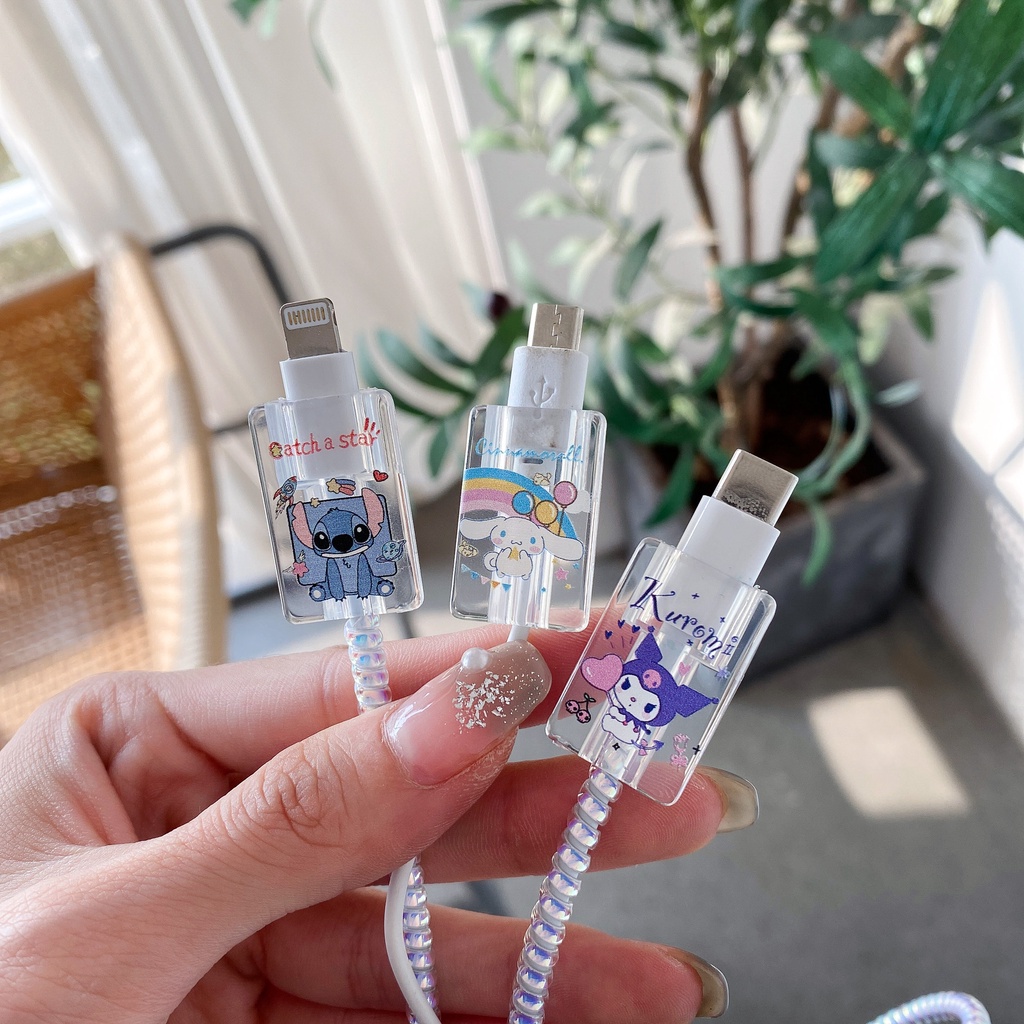 Disney Pelindung Kabel Data / Charger Usb Untuk iPhone / Android