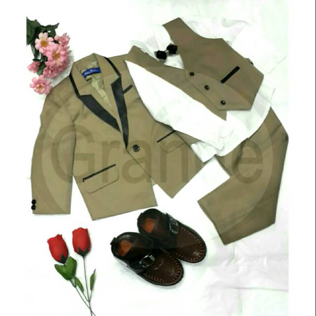 SETELAN JAS & ROMPI COKLAT