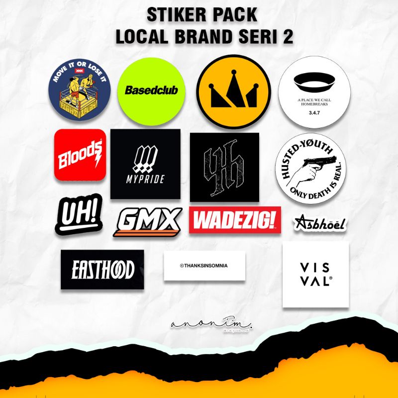 Sticker Pack Distro Stiker Brand Local Hypebeast Sticker Aesthetic Tumblr