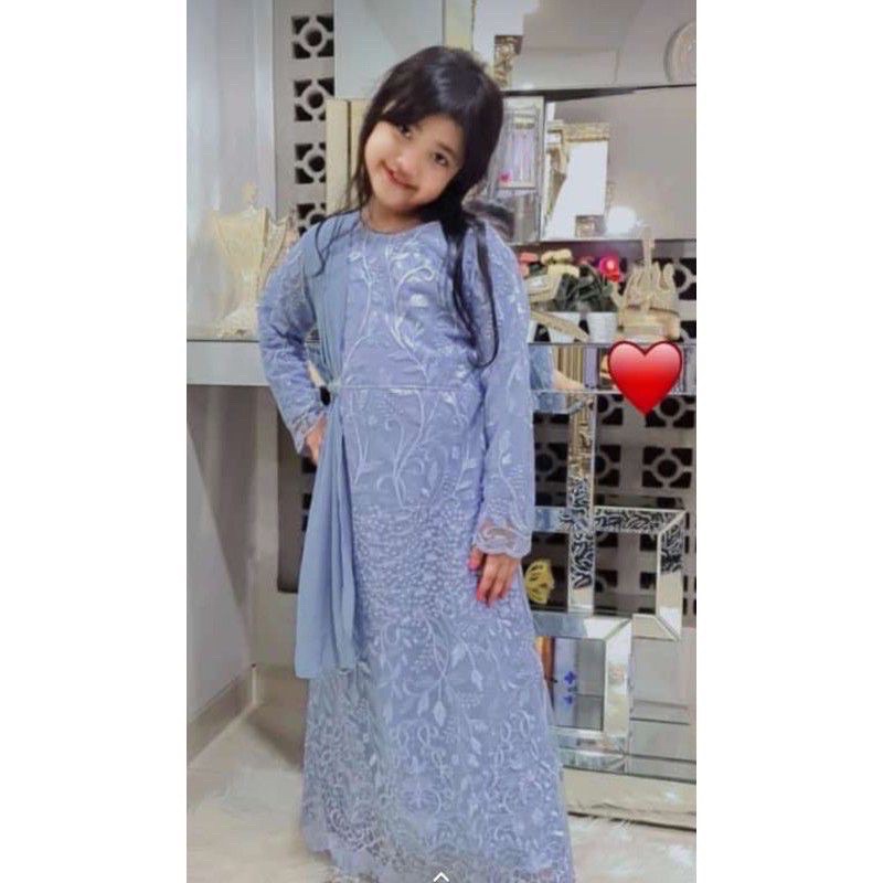 (Bayar ditempat) gamis selendang anak by Rasaqi kebaya/Gamis selendang anak/Dres brukat anak/gamis anak modern/gamis anak terbaru/gamis pesta anak/gamis anak/Gamis brokat anak/gamis anak perempuan/gamispesta anak/kebayaanak