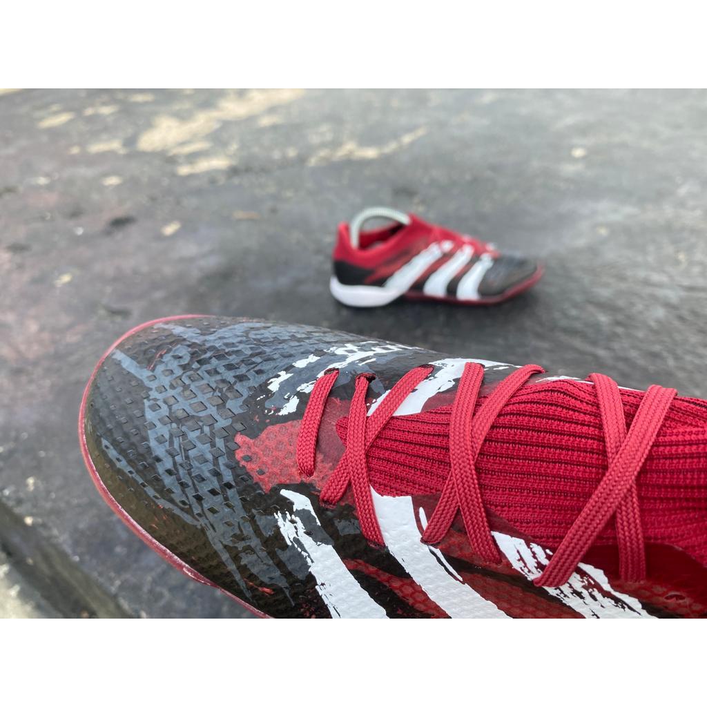 Sepatu Futsal Adidas Predator Mutator 20.3 Low IN sol tapak datar - True Red Core Black